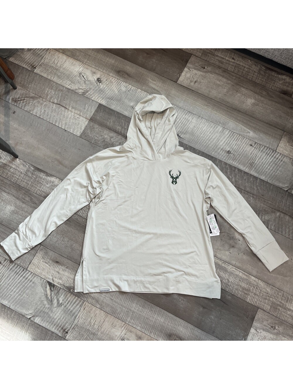 Holloway Ventura Soft Knit Hoodie NBA Milwaukee Bucks Women’s XL ecorevive NEW